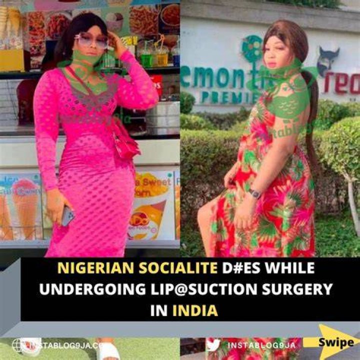 
Amelia Pounds, Popular Nigerian Socialite Dies While Undergoing Liposuction Surgery In India 