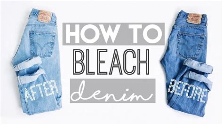 Can you bleach blue jeans white