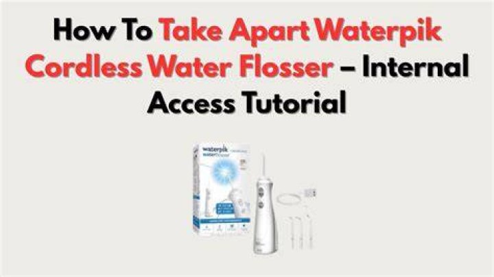 How to take apart waterpik water flosser