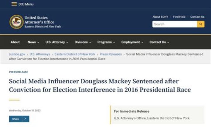 
Who is Douglass Mackey? Pro-trump influencer convicted for allegedly spreading misinformation in the 2016 presidential election 