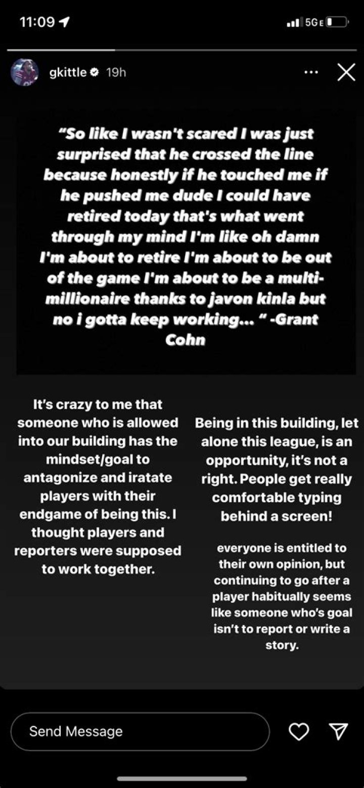 Who Is Grant Cohn And Why Was He Attacked By Javon Kinlaw Verbally?
